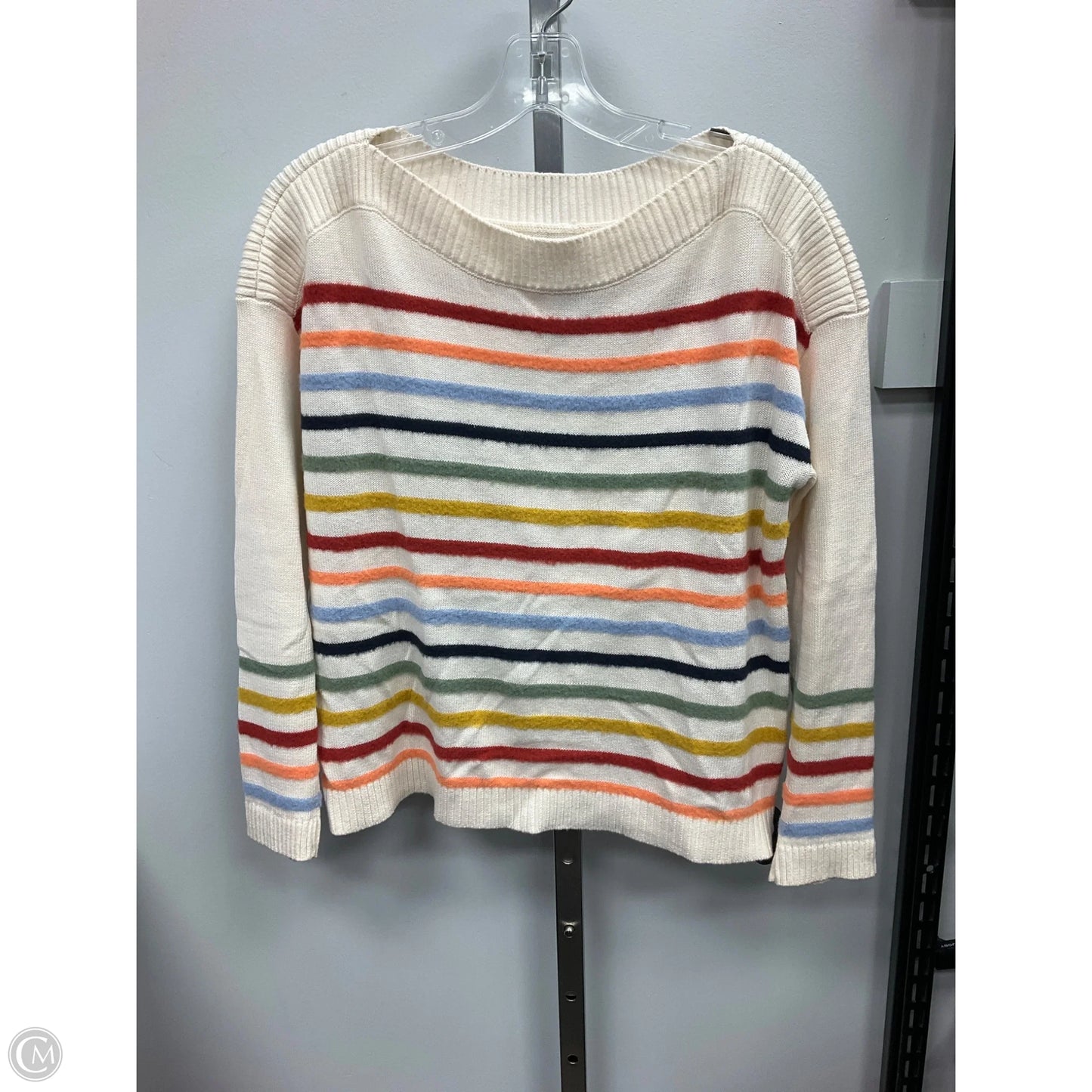 Sweater By Loft In Striped Pattern, Size: S