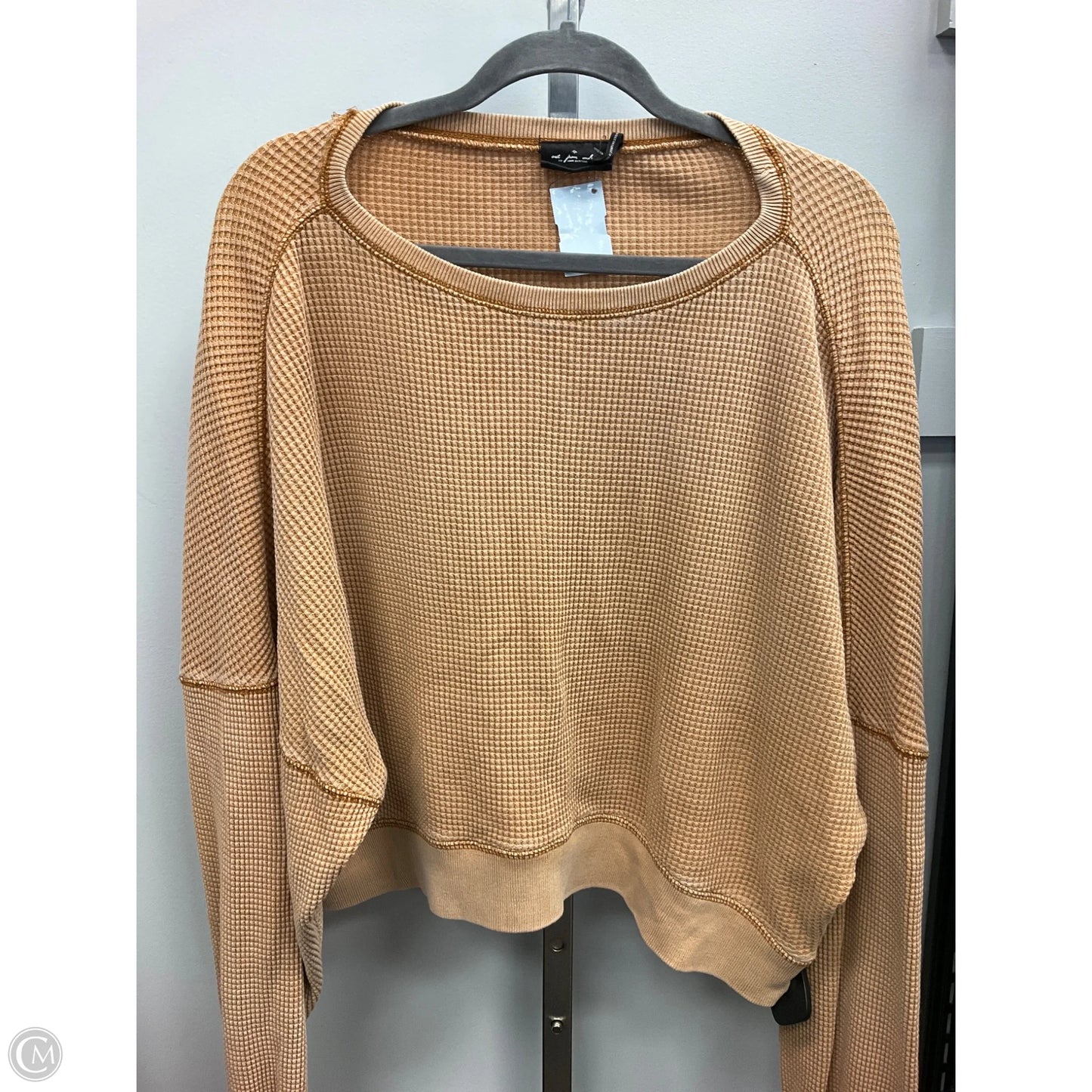 Top Long Sleeve By Out From Under In Tan, Size: L