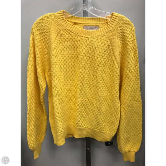 Sweater By Loft In Yellow, Size: M