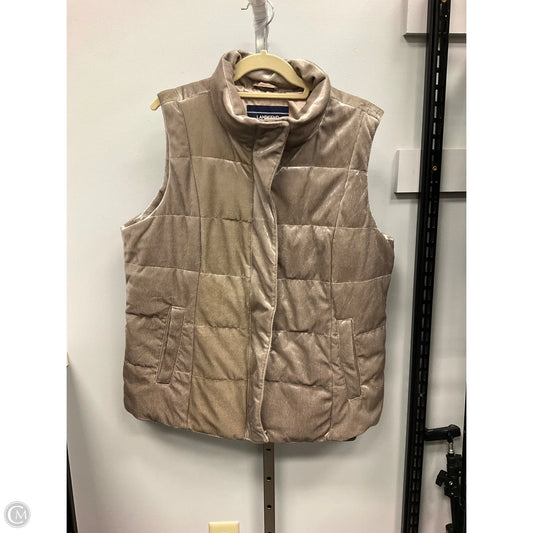 Vest Puffer & Quilted By Lands End In Beige, Size: Xl