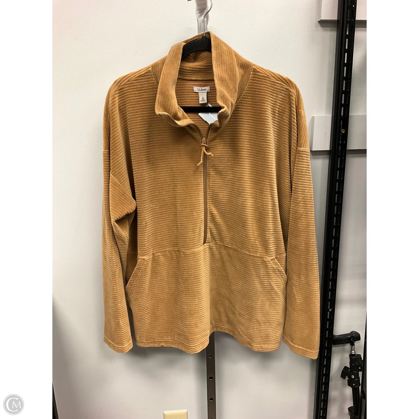 Top Long Sleeve By L.l. Bean In Tan, Size: Xl