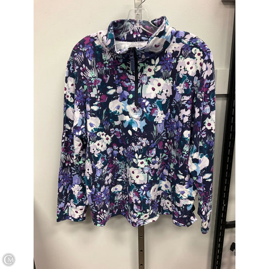 Top Long Sleeve By Vera Bradley In Floral Print, Size: Xl