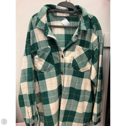 Jacket Shirt By Maurices In Plaid Pattern, Size: 1x