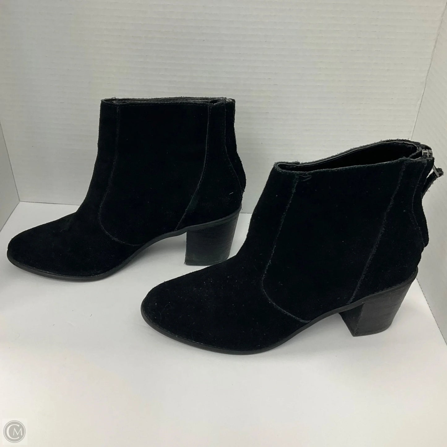 Boots Ankle Heels By Crown Vintage In Black, Size: 8