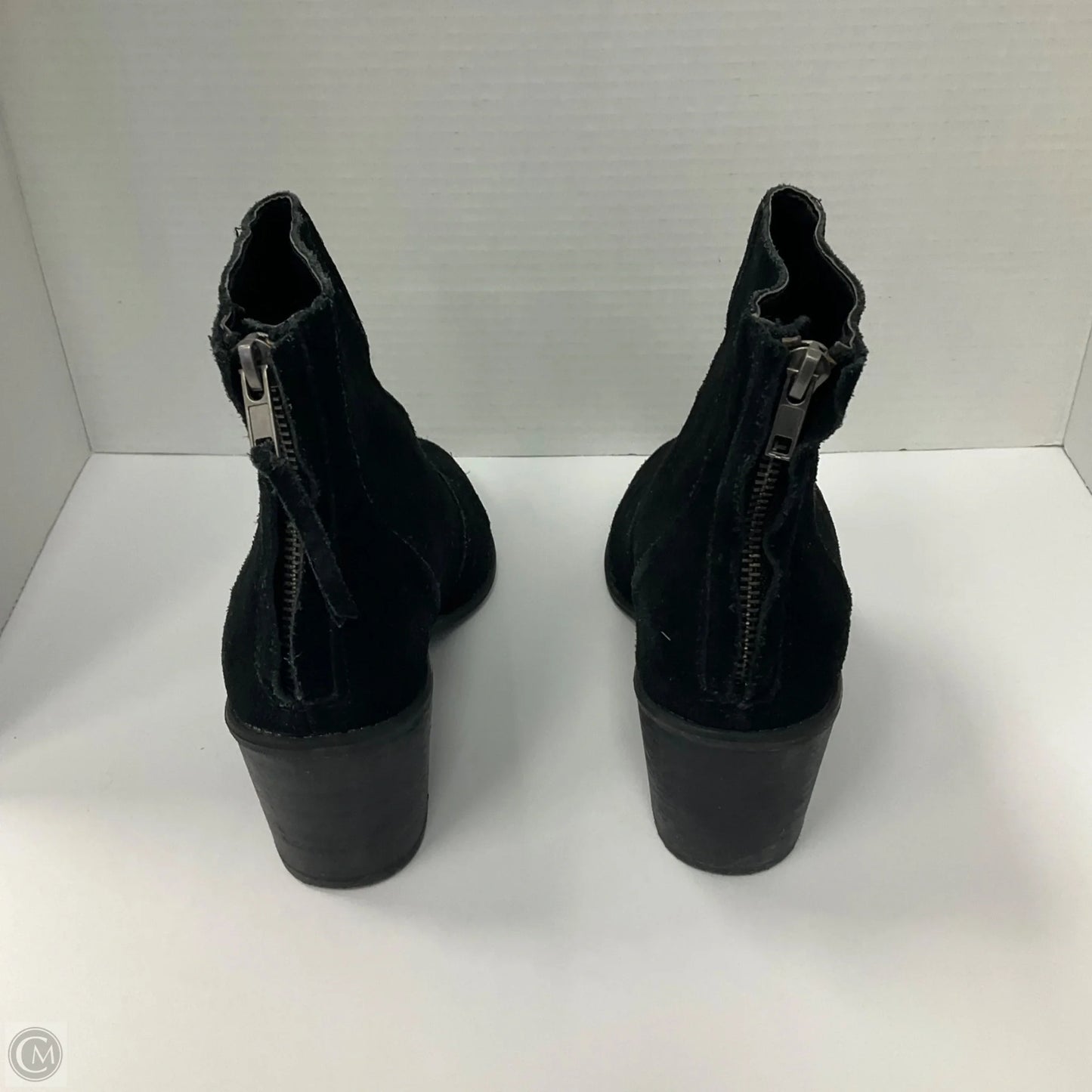 Boots Ankle Heels By Crown Vintage In Black, Size: 8