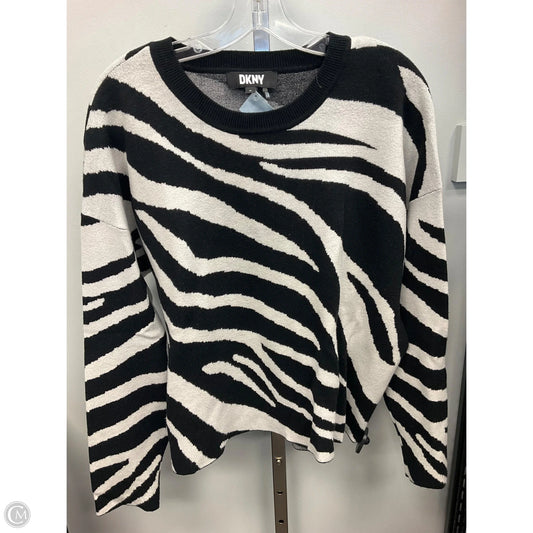 Sweater By Dkny In Zebra Print, Size: Xl