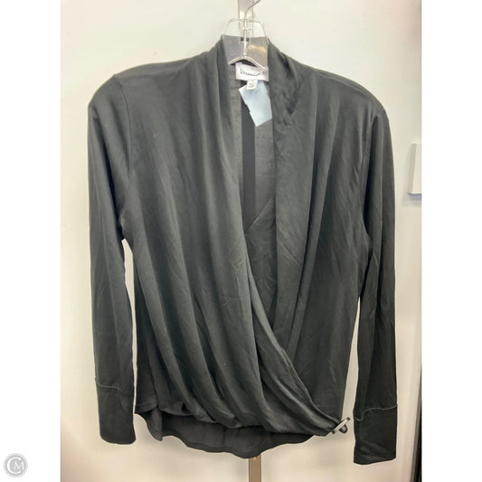 Top Long Sleeve By Veronica M In Black, Size: S