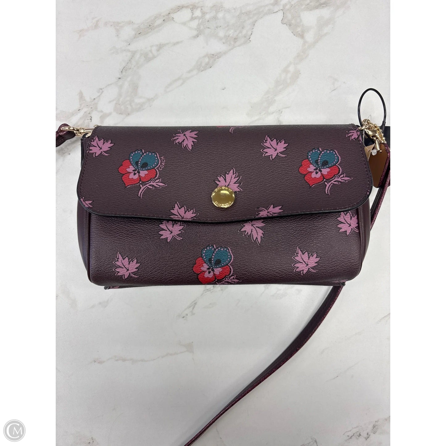 Crossbody Designer By Coach, Size: Medium