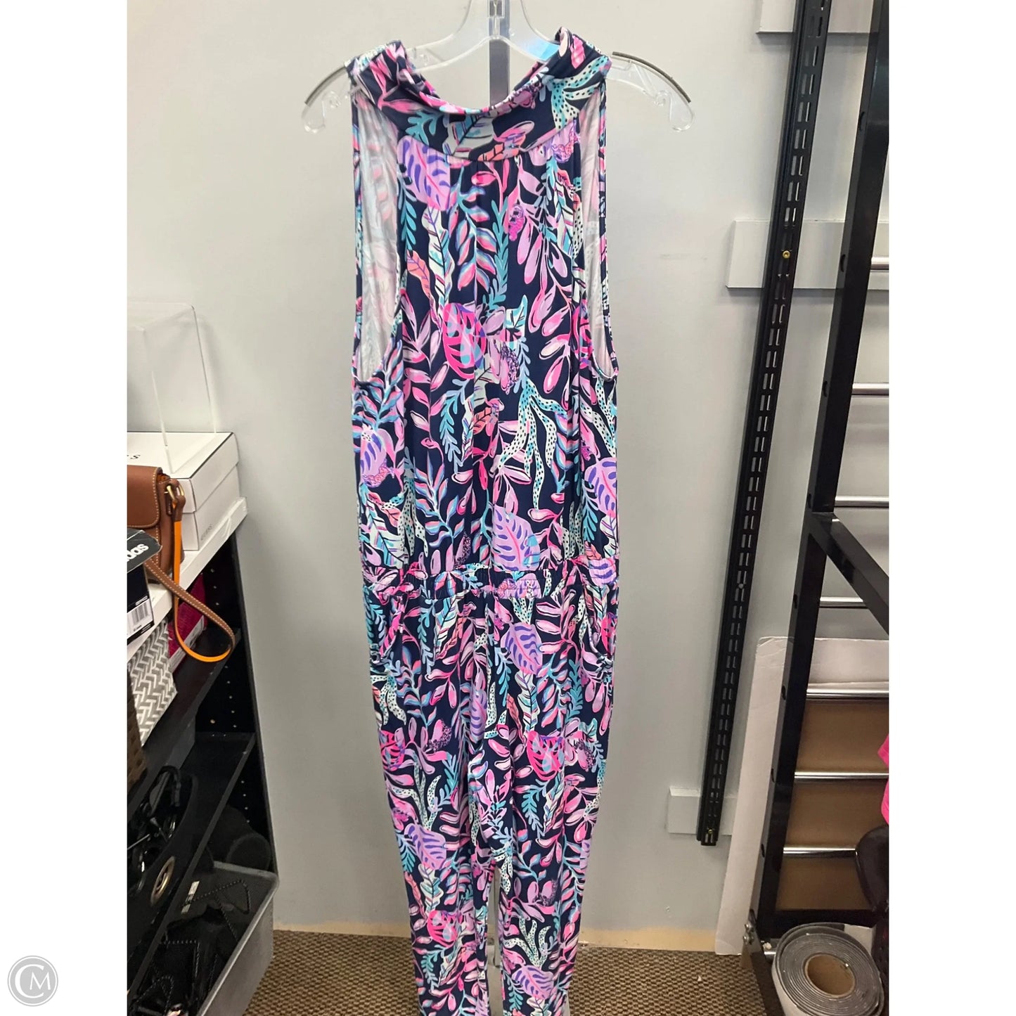 Jumpsuit Designer By Lilly Pulitzer In Pink & Purple, Size: L