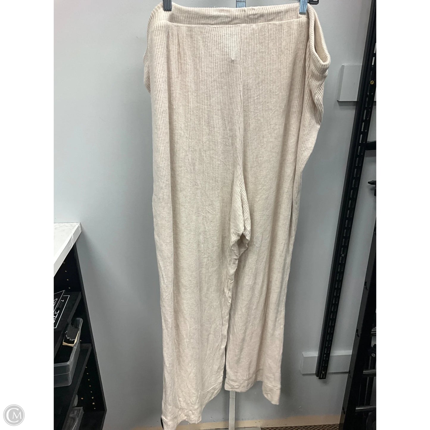 Lounge Set Pants By Auden In Cream, Size: 3x