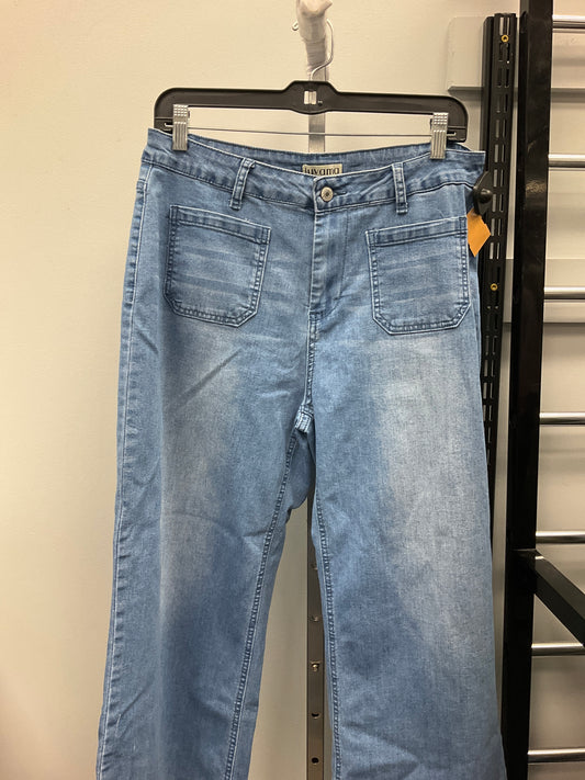 Jeans Wide Leg By Clothes Mentor In Blue Denim, Size:Xl