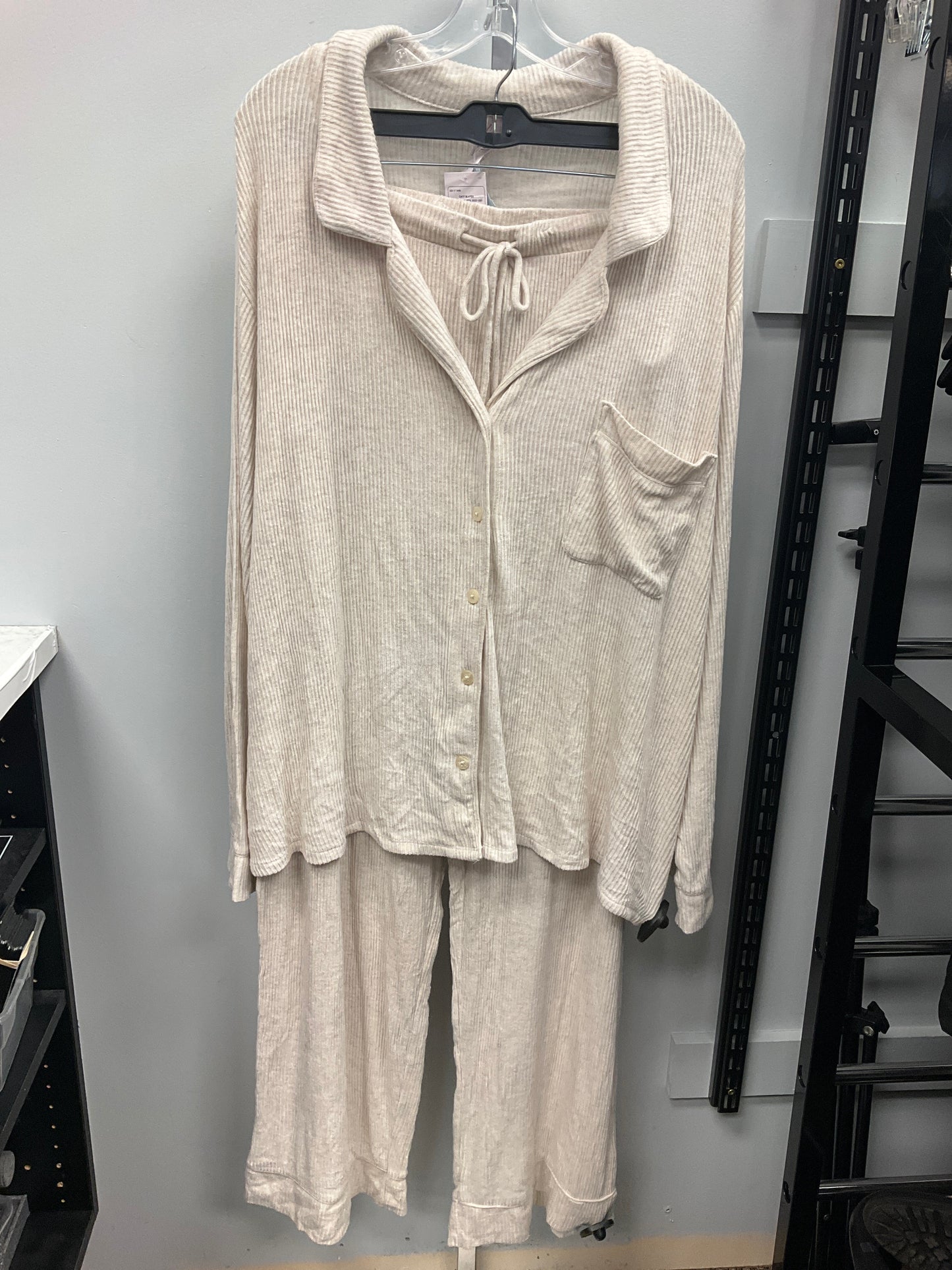 Lounge Set Pants By Auden In Cream, Size: 3x