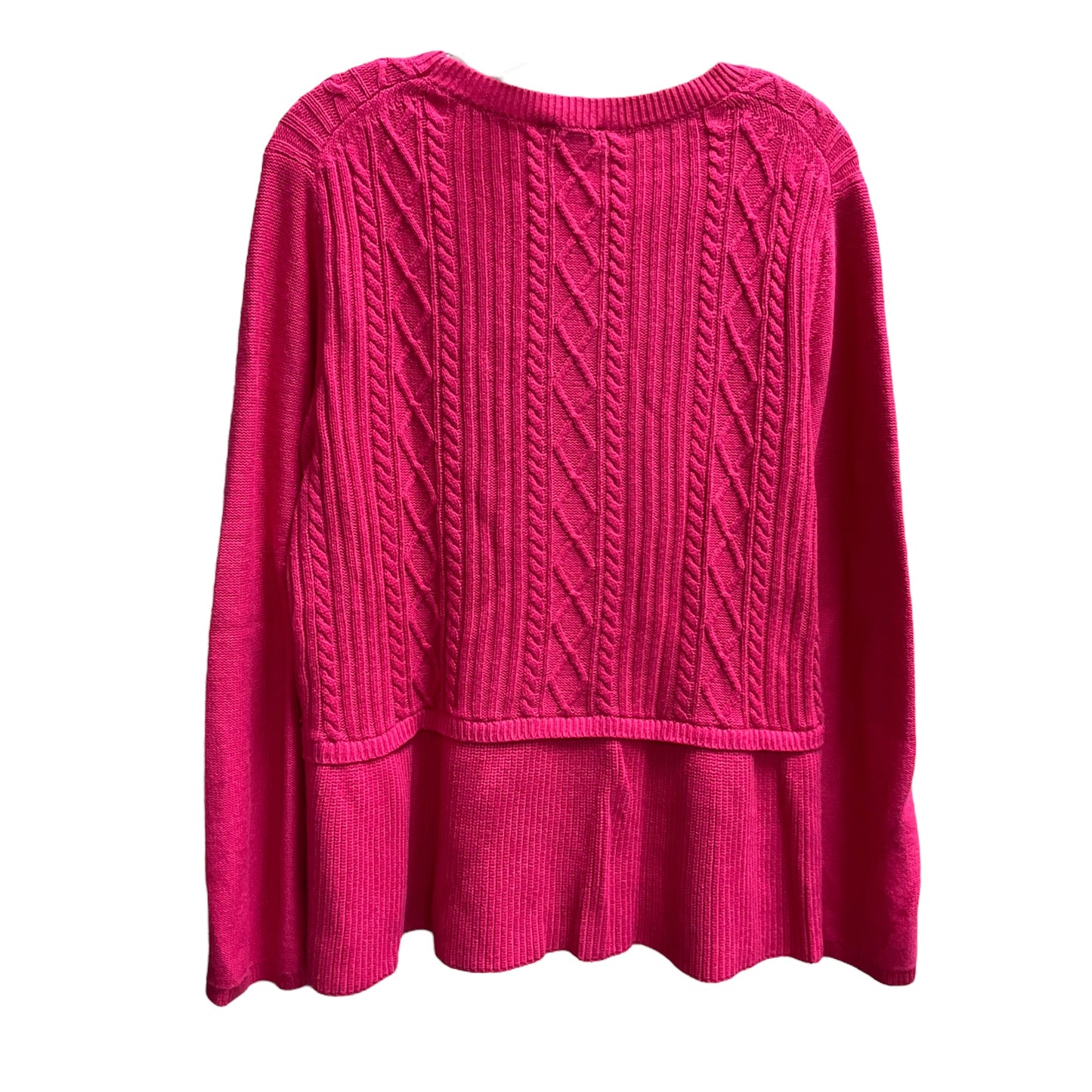 Sweater By Talbots In Pink, Size:Xl