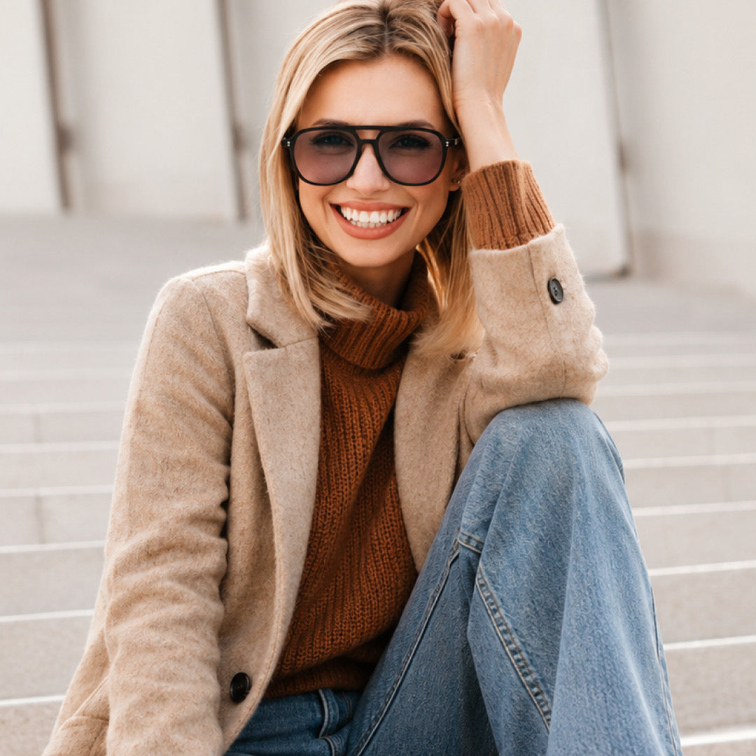 women smiling