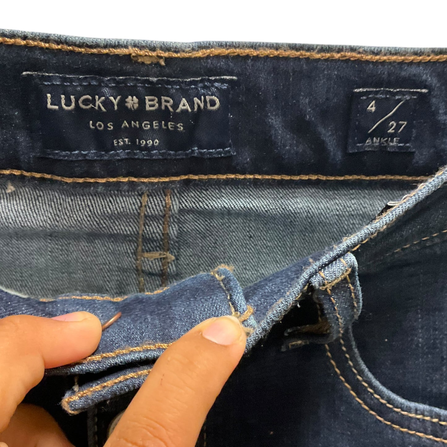 Jeans Skinny By Lucky Brand In Blue, Size:4