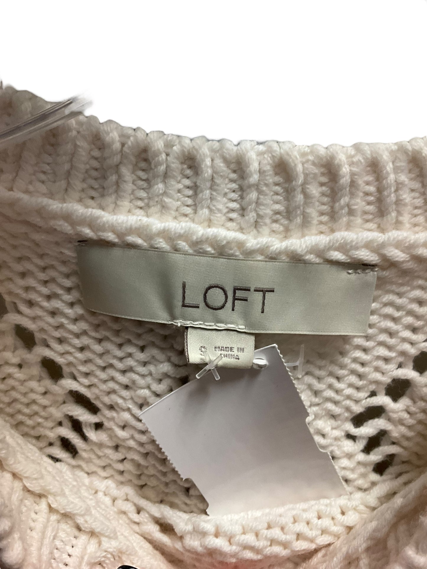 Sweater By Loft In Cream, Size:S