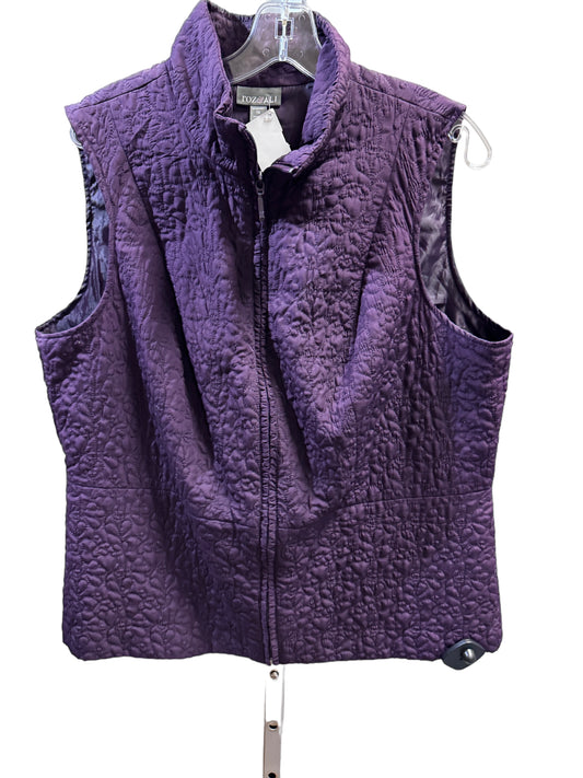 Vest Puffer & Quilted By Roz And Ali  Size: 1x