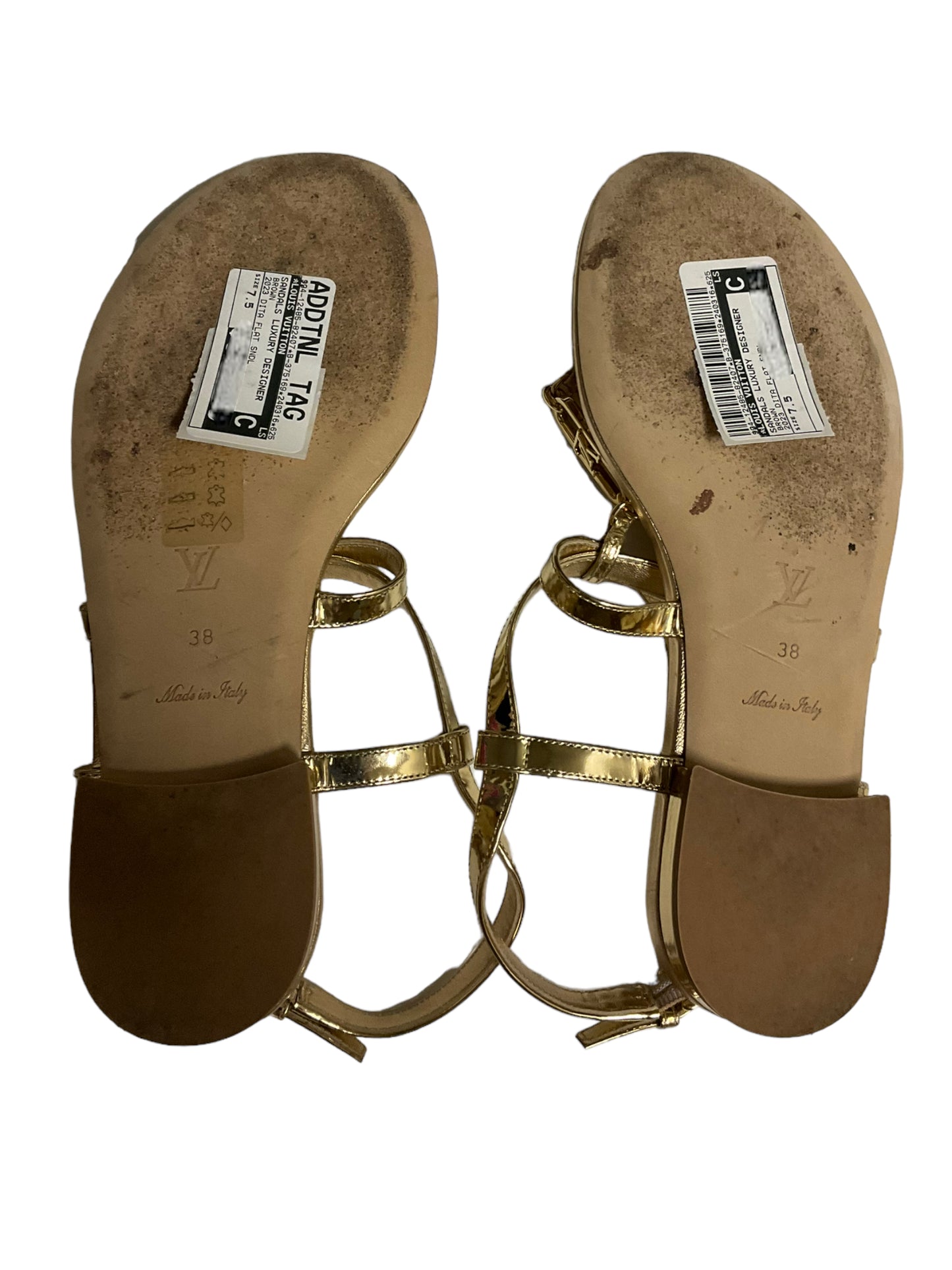 Sandals Luxury Designer By Louis Vuitton  Size: 7.5